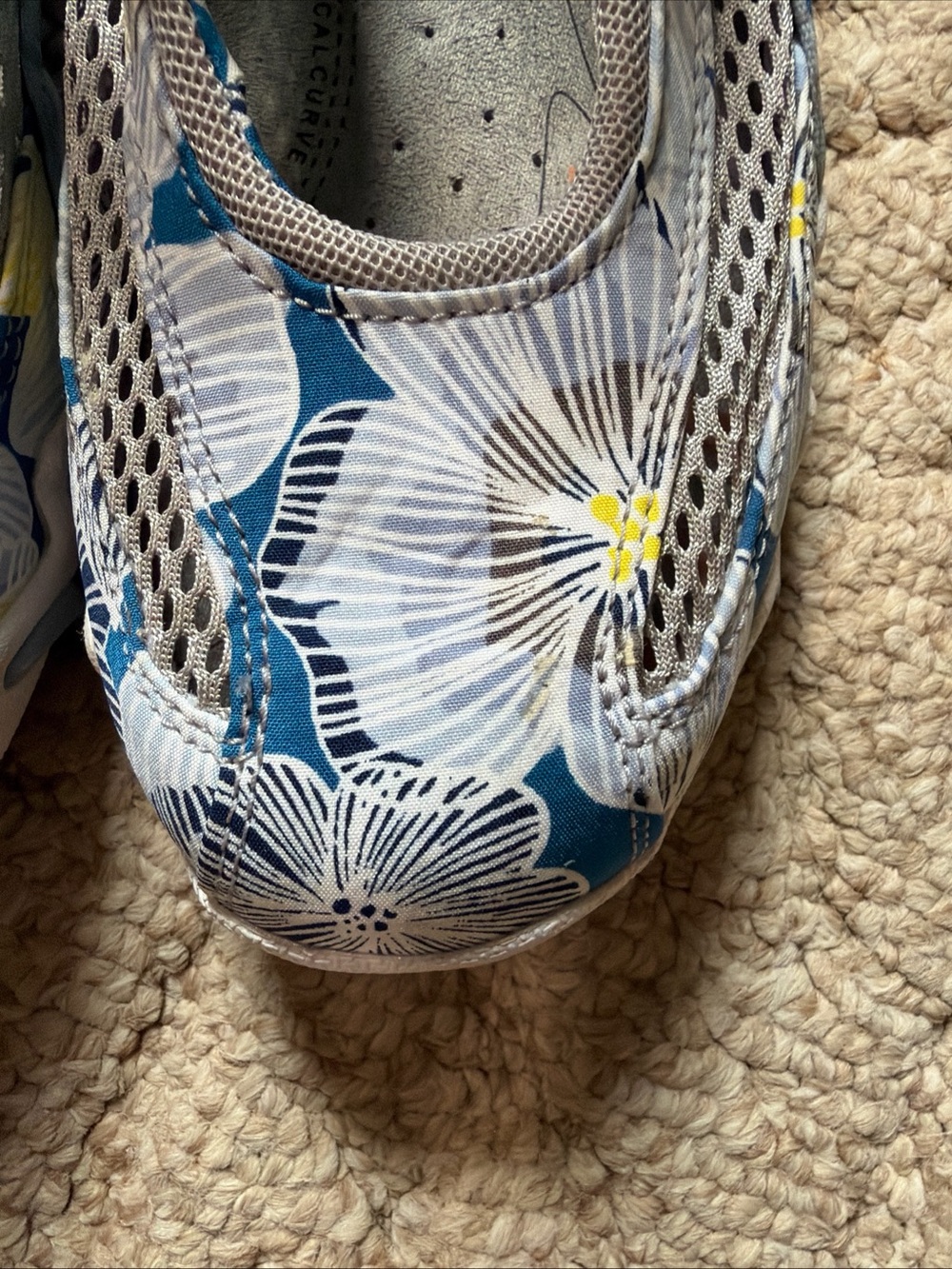 Mephisto Women's Blue Floral Mary-Jane Flats - Picture 3 of 10